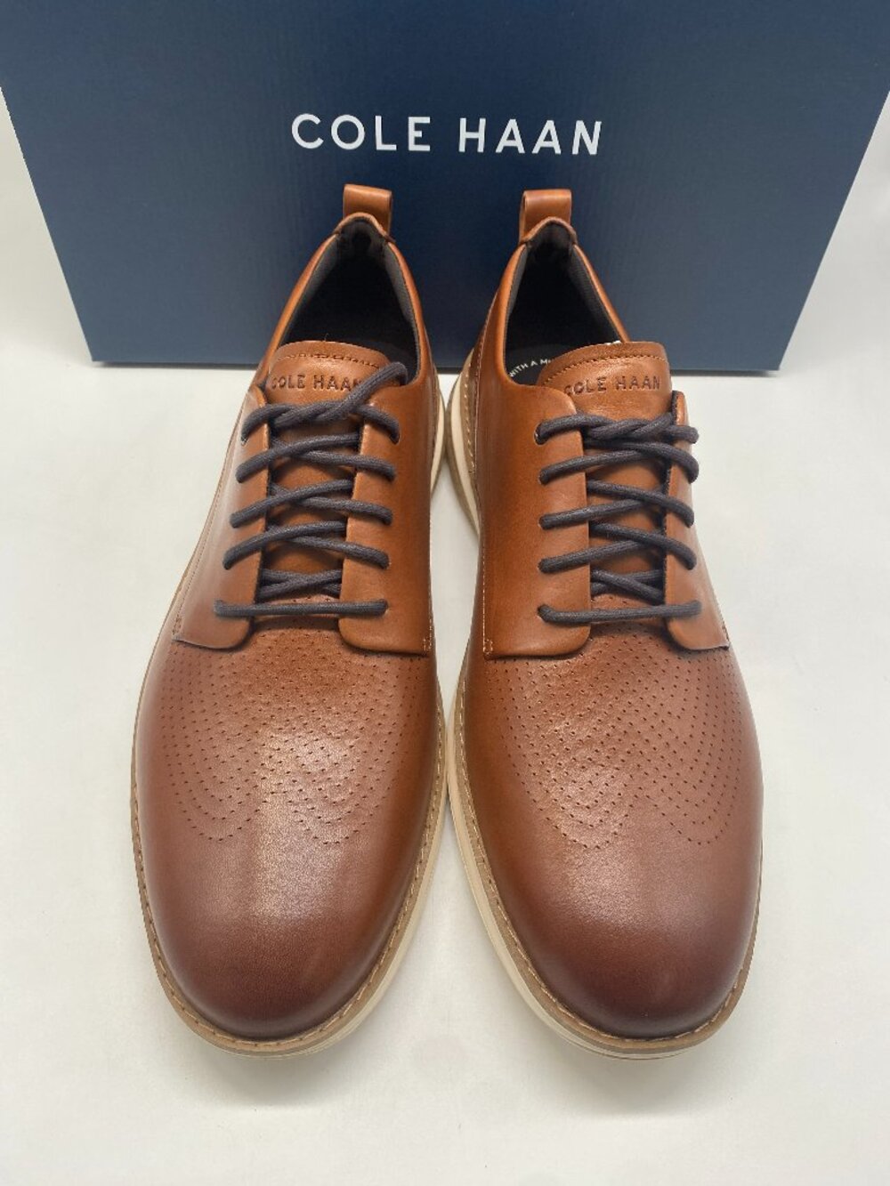COLE HAAN ORIGINALGRAND ENERGYWEAVE PERFORATED PLAIN TOE OXFORDS US MEN SIZE 13